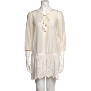 Zara off white flowy dress